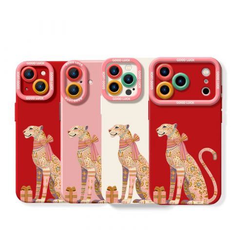 Chic Leopard Luck Silicone Case for Apple iPhone Series