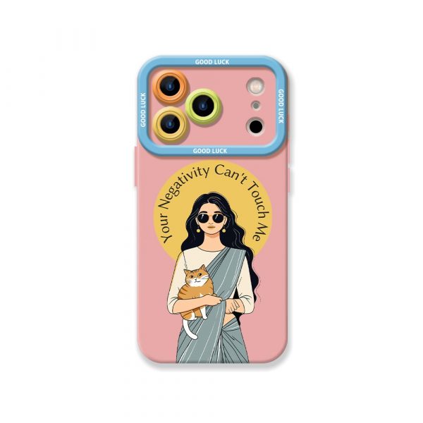 Positivity Shield Stylish Silicone Case for Apple iPhone Series