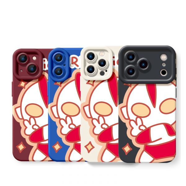 Cartoon Hero Silicone Case for Apple iPhone Series