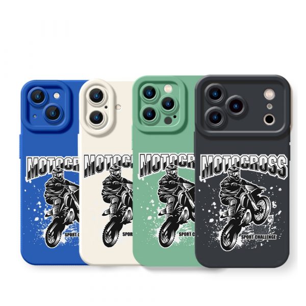 Motocross Adventure Silicone Case for Apple iPhone Series.