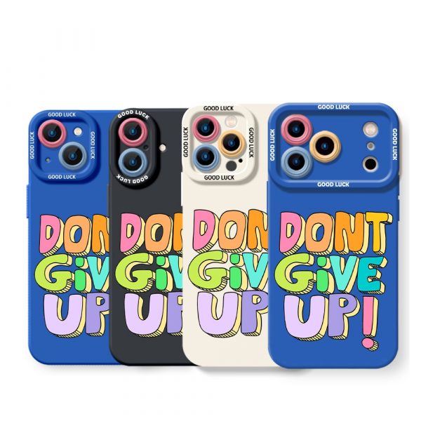Motivational Rainbow Silicone Case for Apple iPhone Series