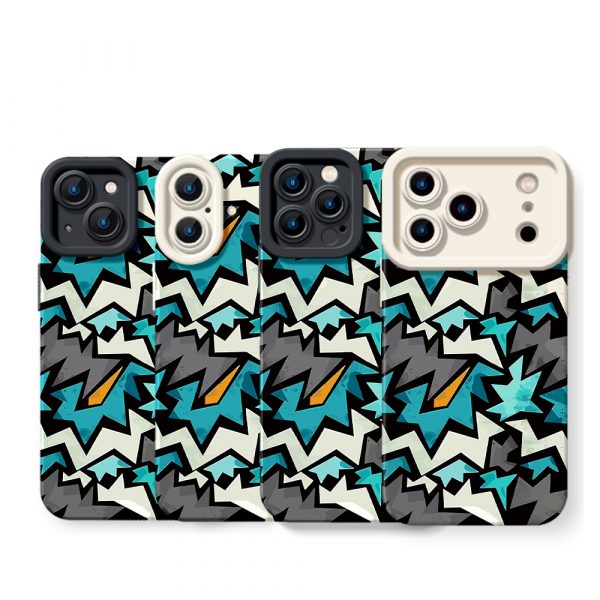 Retro Design Silicone Case for Apple iPhone Series