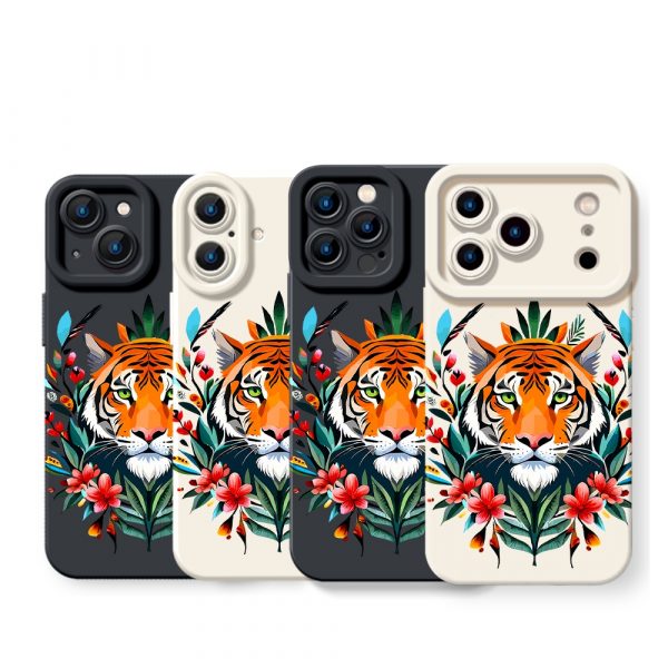 Untamed Tiger Jungle Silicone Case for Apple iPhone Series