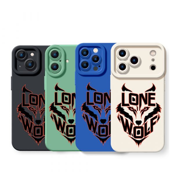 Lone Wolf Silicone Case for Apple iPhone Series