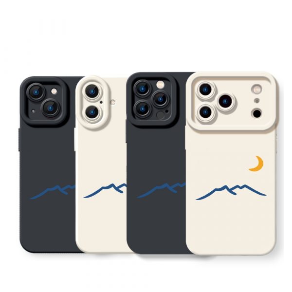 Moonlit Mountain Silicone Case for Apple iPhone Series