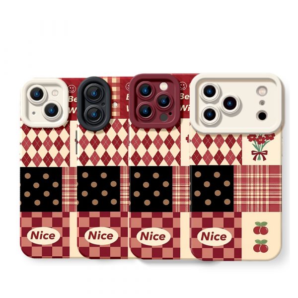 Vintage Charm Silicone Case for Apple iPhone Series