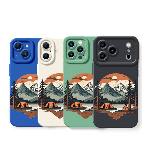 Scenic Mountain Silicone Case for Apple iPhone Series