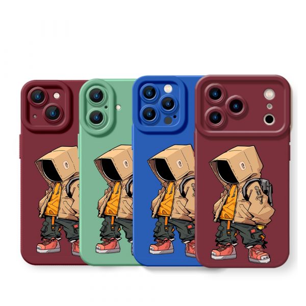 Urban Hoodie Character Silicone Case for Apple iPhone Series