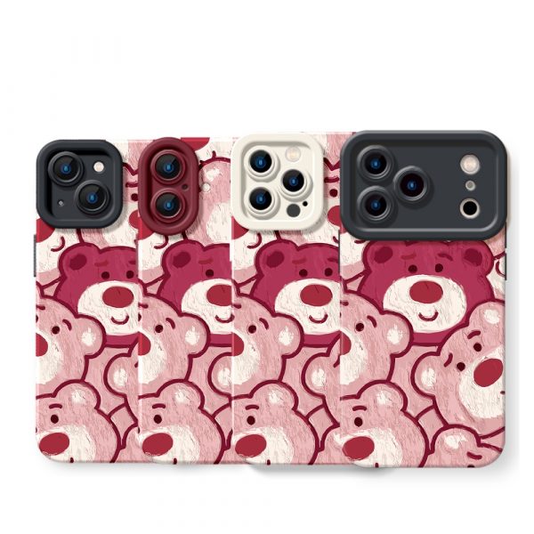 Playful Bear Parade Silicone Case for Apple iPhone Series
