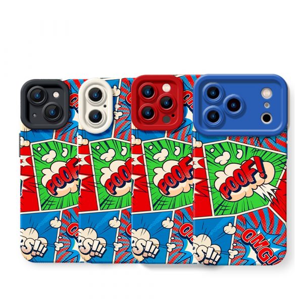 Pop Art Comic Blast Silicone Case for Apple iPhone Series