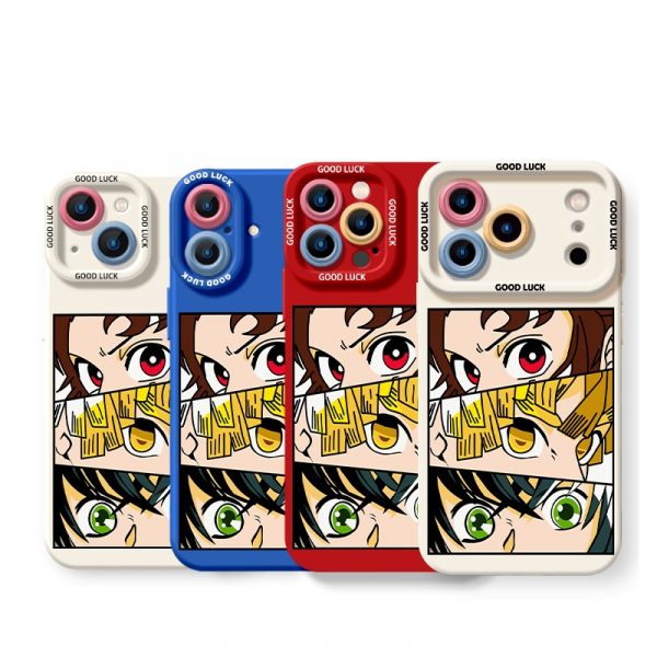 Anime Trio Vibes Silicone Case for Apple iPhone Series