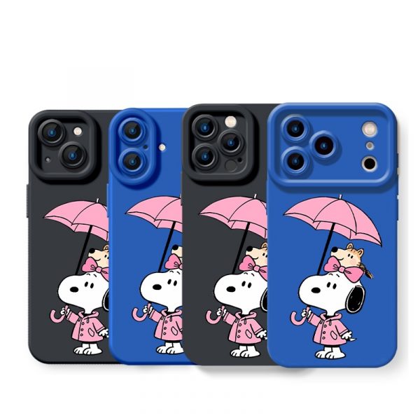 Cartoon Umbrella Adventure Silicone Case for Apple iPhone Series