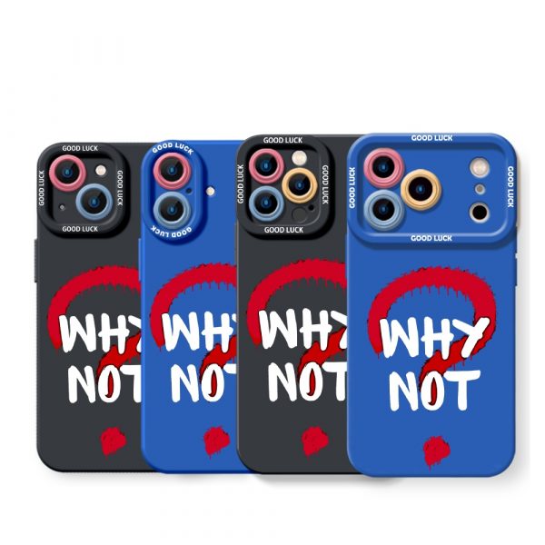 Why Not Edition Silicone Case for Apple iPhone Series