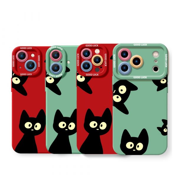 Mystic Black Cats Silicone Case for Apple iPhone Series
