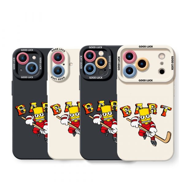 Quirky Hockey Character Silicone Case for Apple iPhone Series