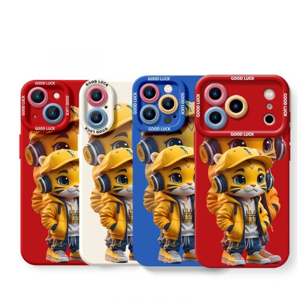 Cool Cat Duo Tunes Silicone Case for Apple iPhone Series