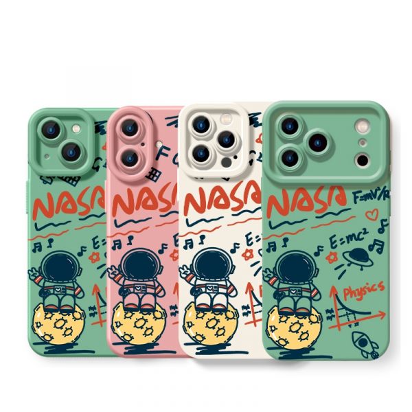 Astronaut Doodle Dream Silicone Case for Apple iPhone Series
