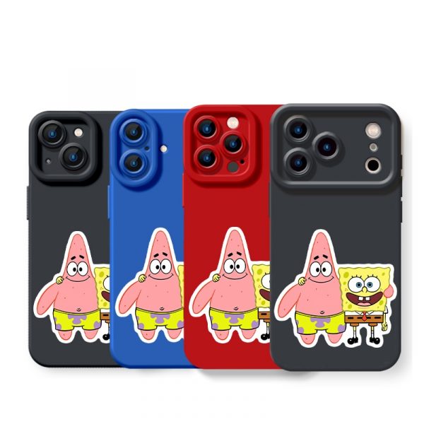Cartoon Besties Silicone Case for Apple iPhone Series