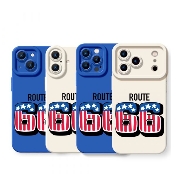 Route 66 Vibes Silicone Case for Apple iPhone Series