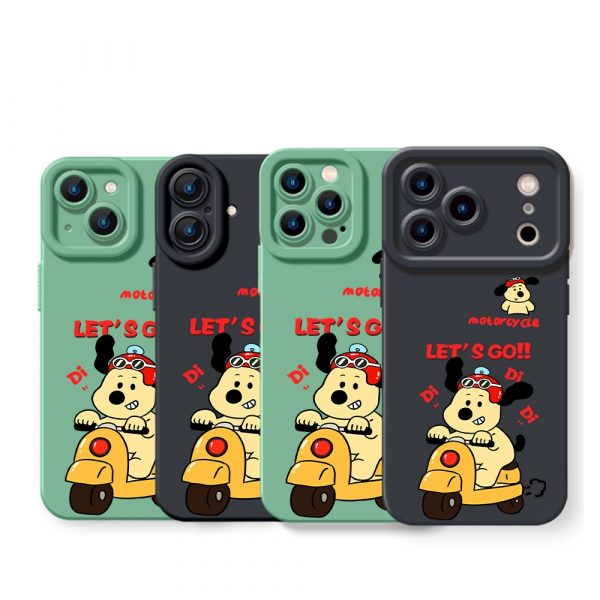 Scooter Pup Adventure Silicone Case for Apple iPhone Series