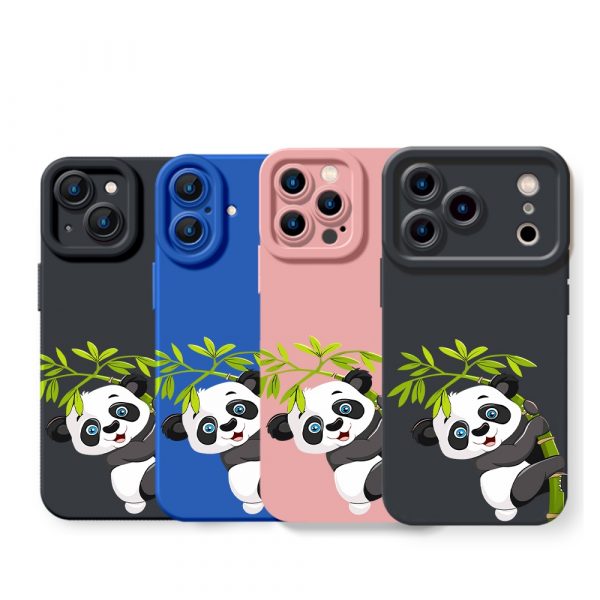 Panda Bamboo Adventure Silicone Case for Apple iPhone Series