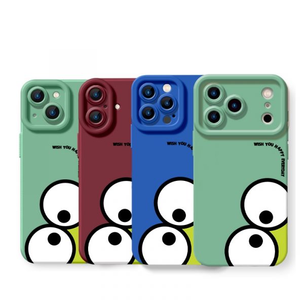 Frog Eyes Fun Silicone Case for Apple iPhone Series