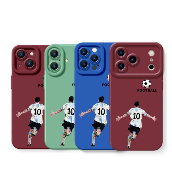 Victory Celebration Football Silicone Case for Apple iPhone Series