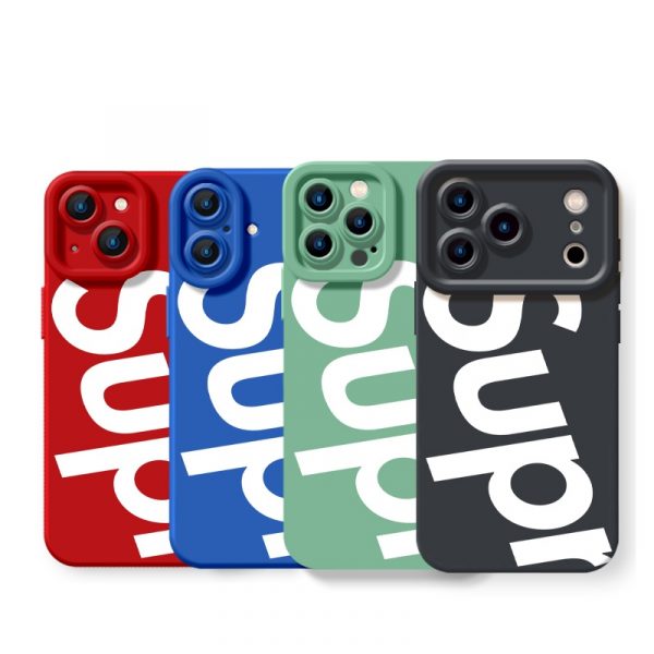 Bold Lettering Silicone Case for Apple iPhone Series