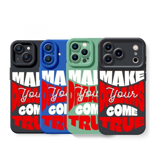 Bold Dreams Inspire Silicone Case for Apple iPhone Series