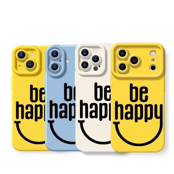 Be Happy Vibe Silicone Case for Apple iPhone Series