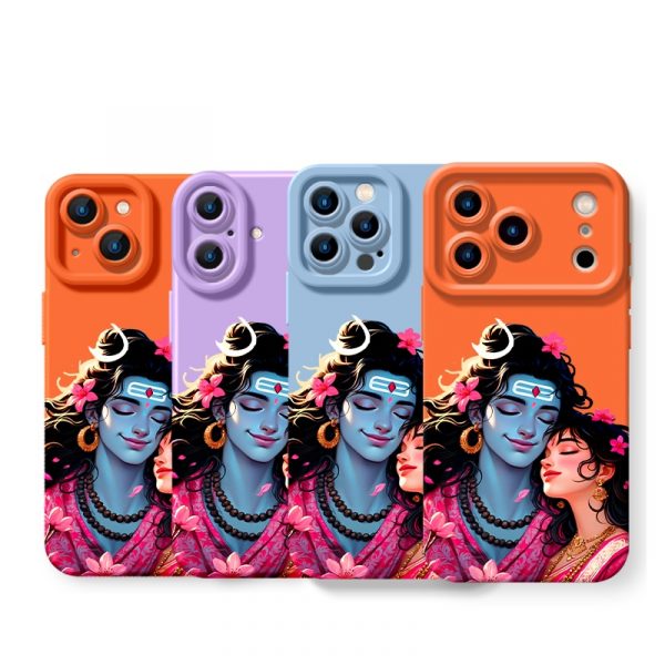 Divine Couple Harmony Art Silicone Case for Apple iPhone Series