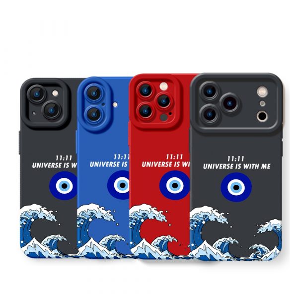 Waves of Protection Cosmic Affirmation Silicone Case for Apple iPhone Series