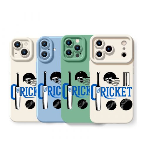 Cricket Passion Design Silicone Case for Apple iPhone Series