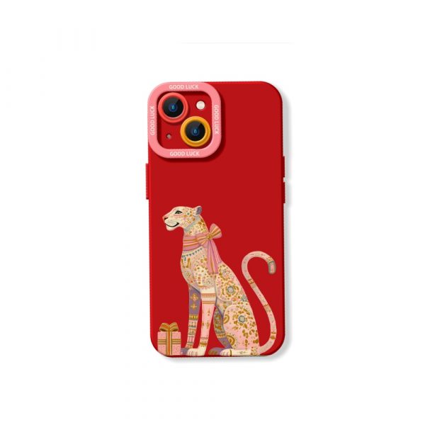 Chic Leopard Luck Silicone Case for Apple iPhone Series