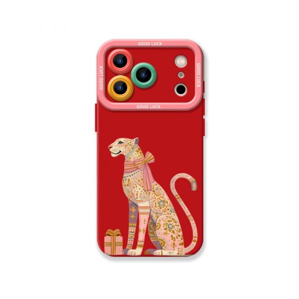 Chic Leopard Luck Silicone Case for Apple iPhone Series