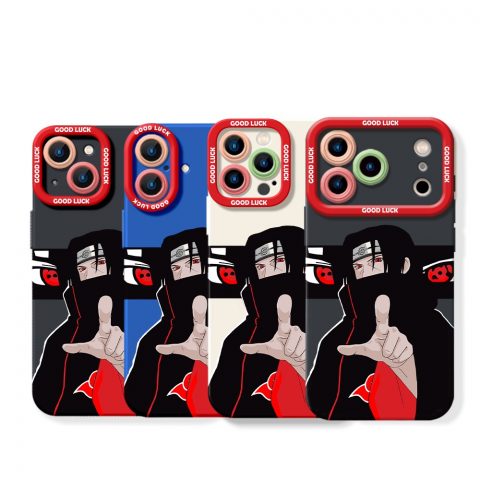 Itachi Uchiha Illustration Silicone Case for Apple iPhone Series