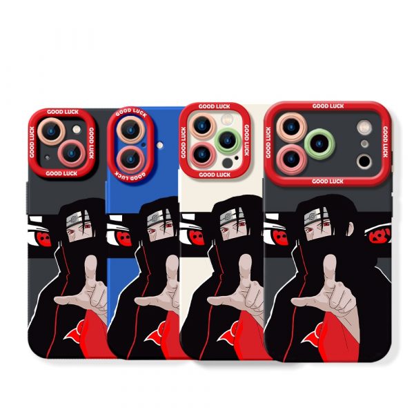 Itachi Uchiha Illustration Silicone Case for Apple iPhone Series