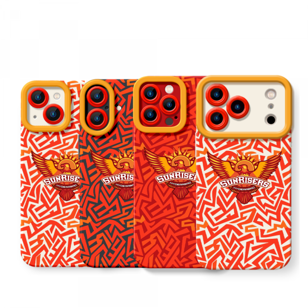 Fiery Sunrise Maze Silicone Case for Apple iPhone Series