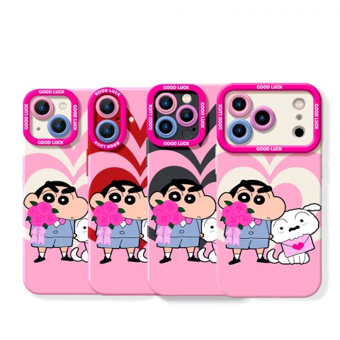 Charming Cartoon Love Collection Silicone Case for Apple iPhone Series