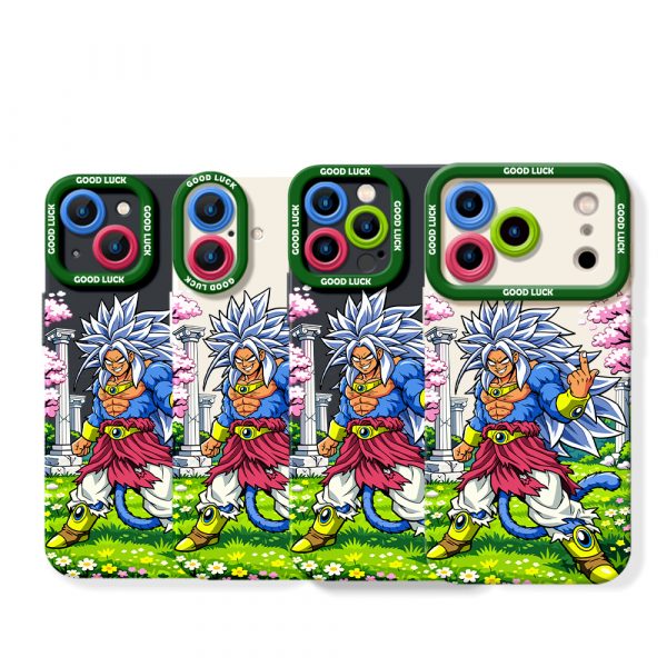 Anime Warrior in Blossom Gardens Silicone Case for Apple iPhone Series