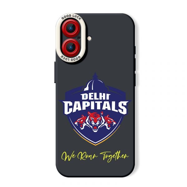 Delhi Capitals Logo Design Silicone Case for Apple iPhone Series