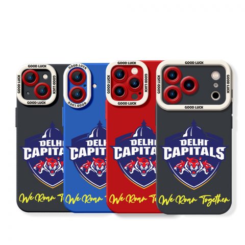 Delhi Capitals Logo Design Silicone Case for Apple iPhone Series