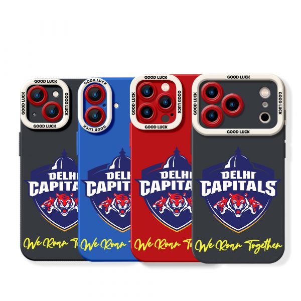 Delhi Capitals Logo Design Silicone Case for Apple iPhone Series
