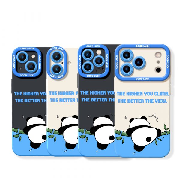 Panda Climb Inspiration Silicone Case for Apple iPhone Series