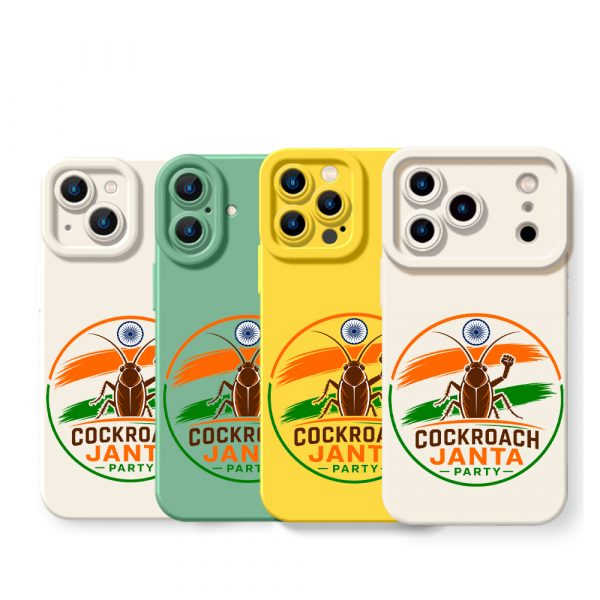 Vibrant Patriot Roach Design Silicone Case for Apple iPhone Series