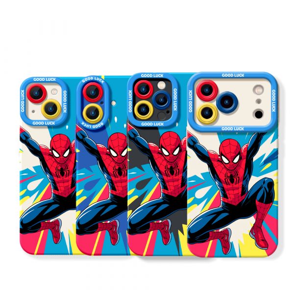 Heroic Web-Slinger Vibrant Art Silicone Case for Apple iPhone Series