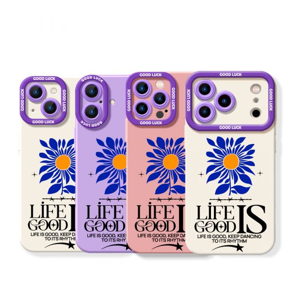 Floral Rhythm Blossom Silicone Case for Apple iPhone Series