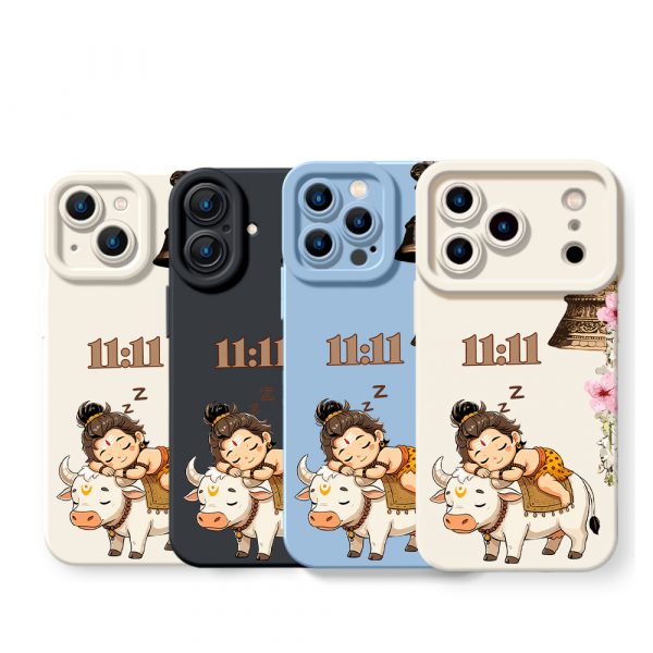 Dreamy Bliss Cozy Cuteness Silicone Case for Apple iPhone Series