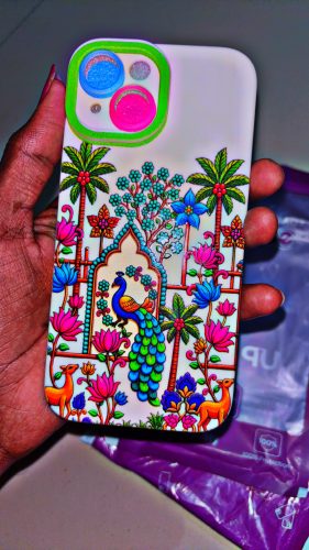 Colorful Paradise Peacock Silicone Case for Apple iPhone Series photo review