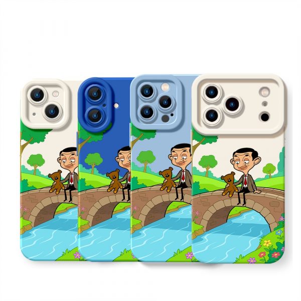Whimsical Bridge Stroll Silicone Case for Apple iPhone Series
